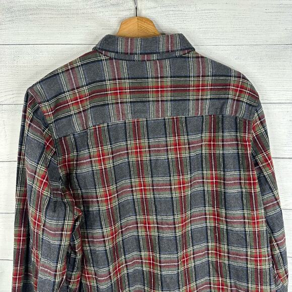 LL Bean Mens size XL Long Sleeve Button Down Flannel Plaid Shirt - Picture 5 of 9